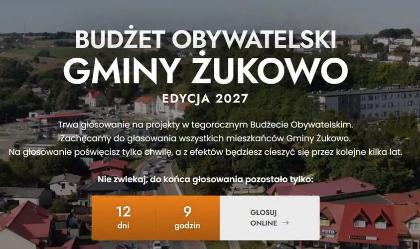 Głosowanie w Budżecie Obywatelskim Gminy Żukowo – mieszkańcy decydują o inwestycjach