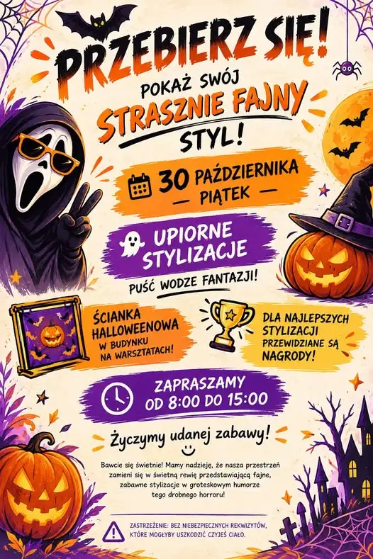 Szkoła w Kartuzach zaprasza na dzień groteskowych stylizacji