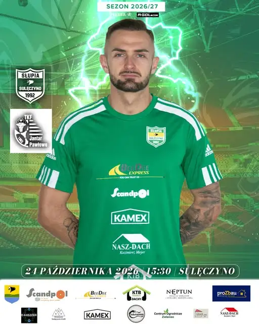 Sulęczyno: sobota pełna sportowych emocji – Jantar Pawłowo przyjeżdża walczyć o punkty