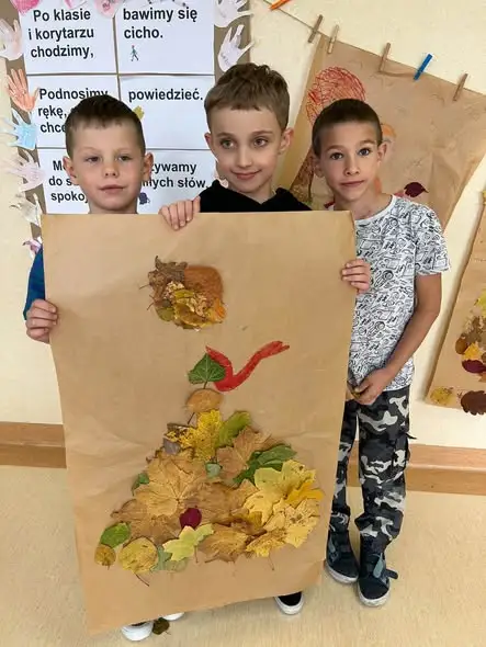 Jesienne stroje Pani Jesieni – kreatywna lekcja w klasie 1 b