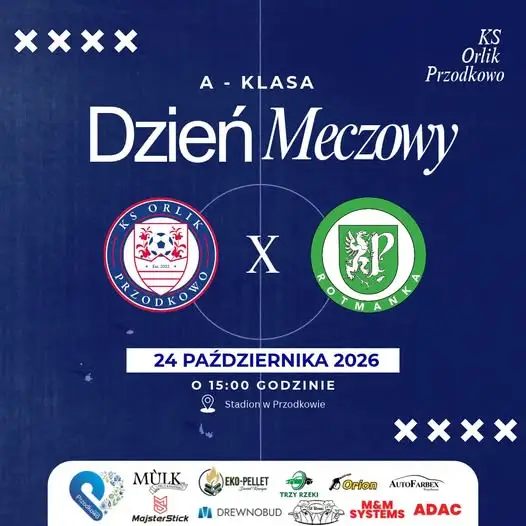 Orlik Przodkowo podejmie GTS Rotmanka. Lider tabeli gra u siebie