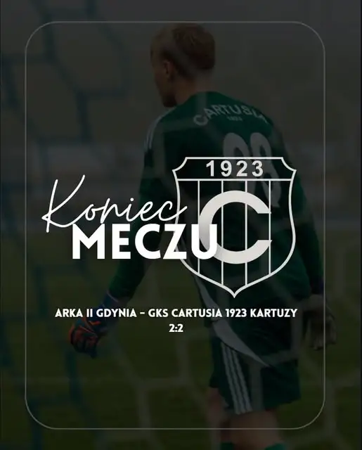 Remis 2:2 w meczu Arka II Gdynia – Cartusia Kartuzy