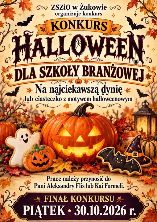 Halloweenowy konkurs w ZSZiO w Żukowie – finał już 30 października