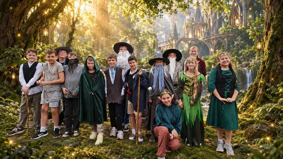 Klasa 6b ze Szkoły Podstawowej w Sierakowicach przeniosła się do świata Tolkiena